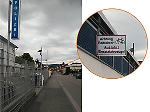 Polizeiausfahrt